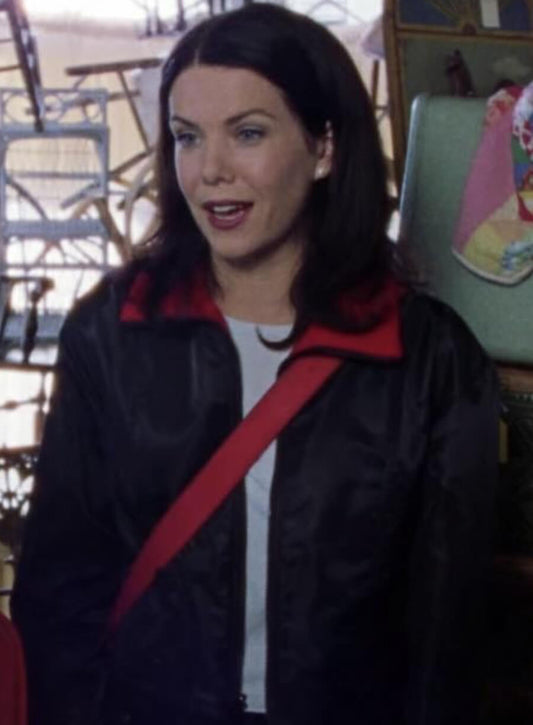 Harpoon Lorelai Gilmore Inspired Black Leather Jacket - Gilmore Girls Style