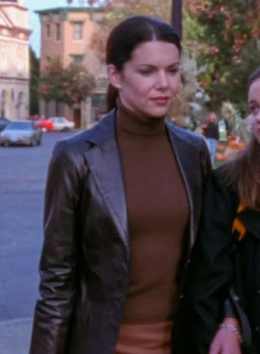Harpoon Lorelai Gilmore Inspired Black Leather Jacket - Gilmore Girls Style