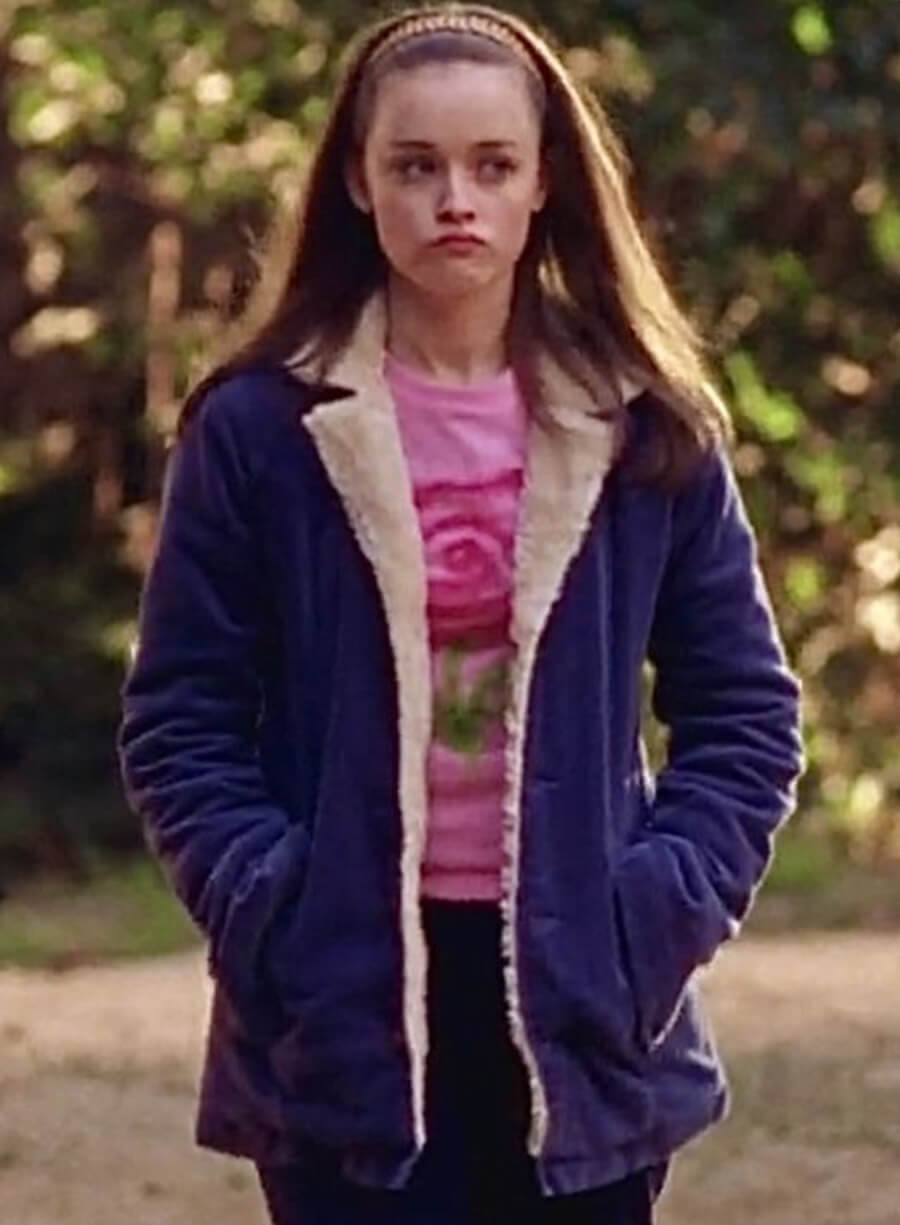 Harpoon Gilmore Girls Inspired Blue Leather Jacket