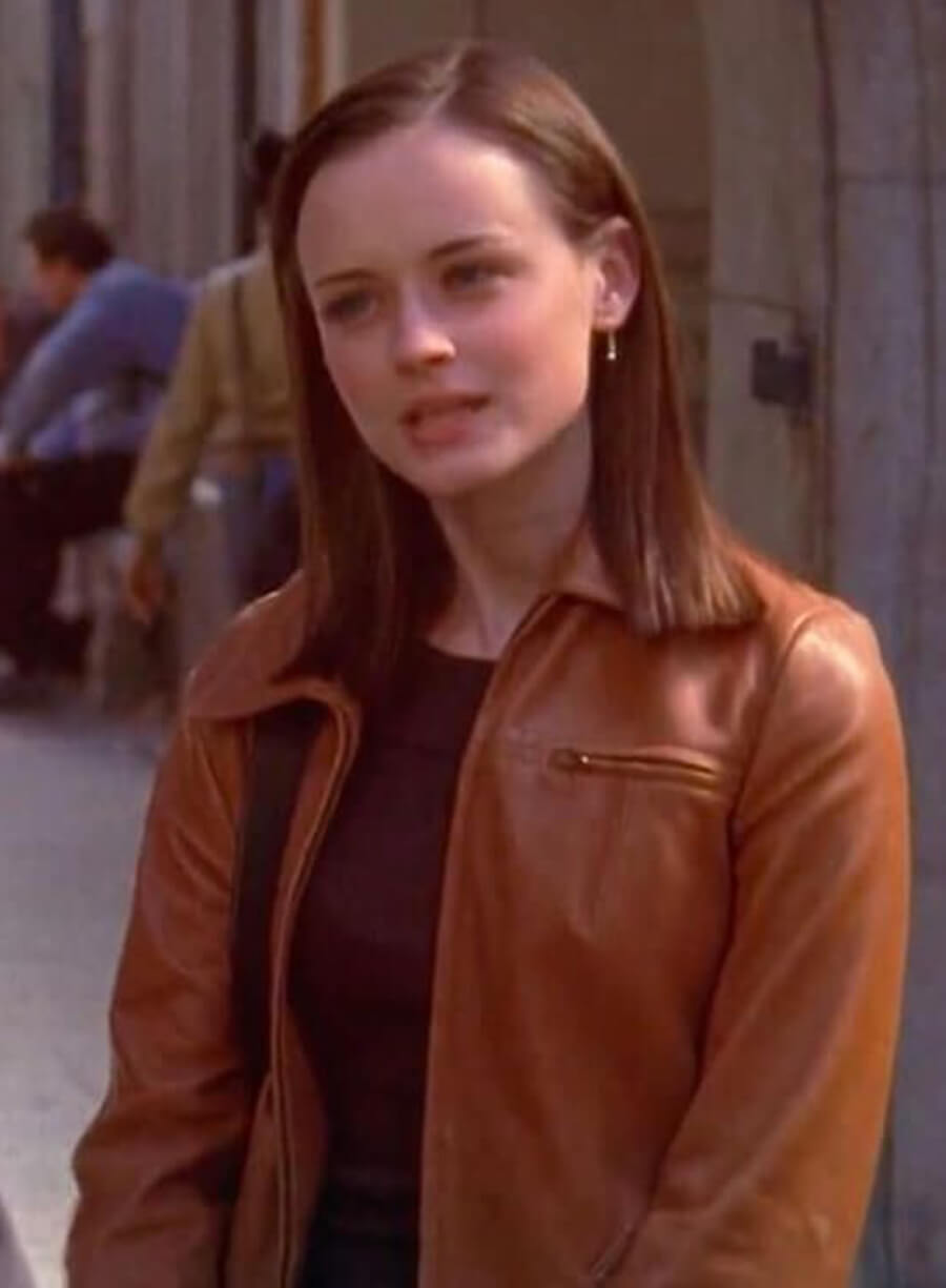 Harpoon Rory Gilmore Inspired Brown Leather Jacket - Gilmore Girls Style