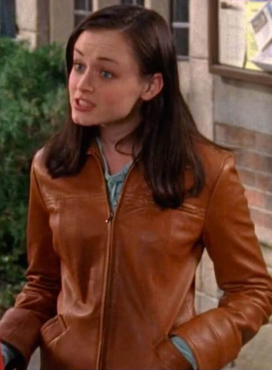 Harpoon Rory Gilmore Inspired Brown Leather Jacket - Gilmore Girls Style
