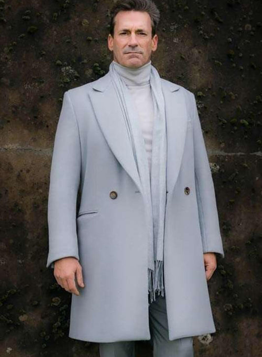 Harpoon Gabriel Inspired Off white Suit Fabric Coat - Good Omens Style