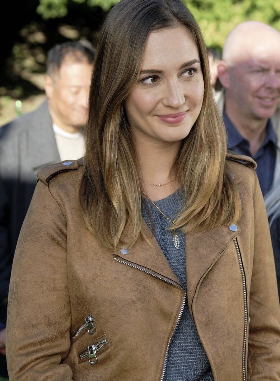 Harpoon Joy Harper Inspired Brown Leather Jacket - Good Witch S05 Style