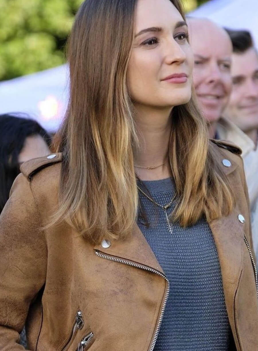 Harpoon Joy Harper Inspired Brown Leather Jacket - Good Witch S05 Style