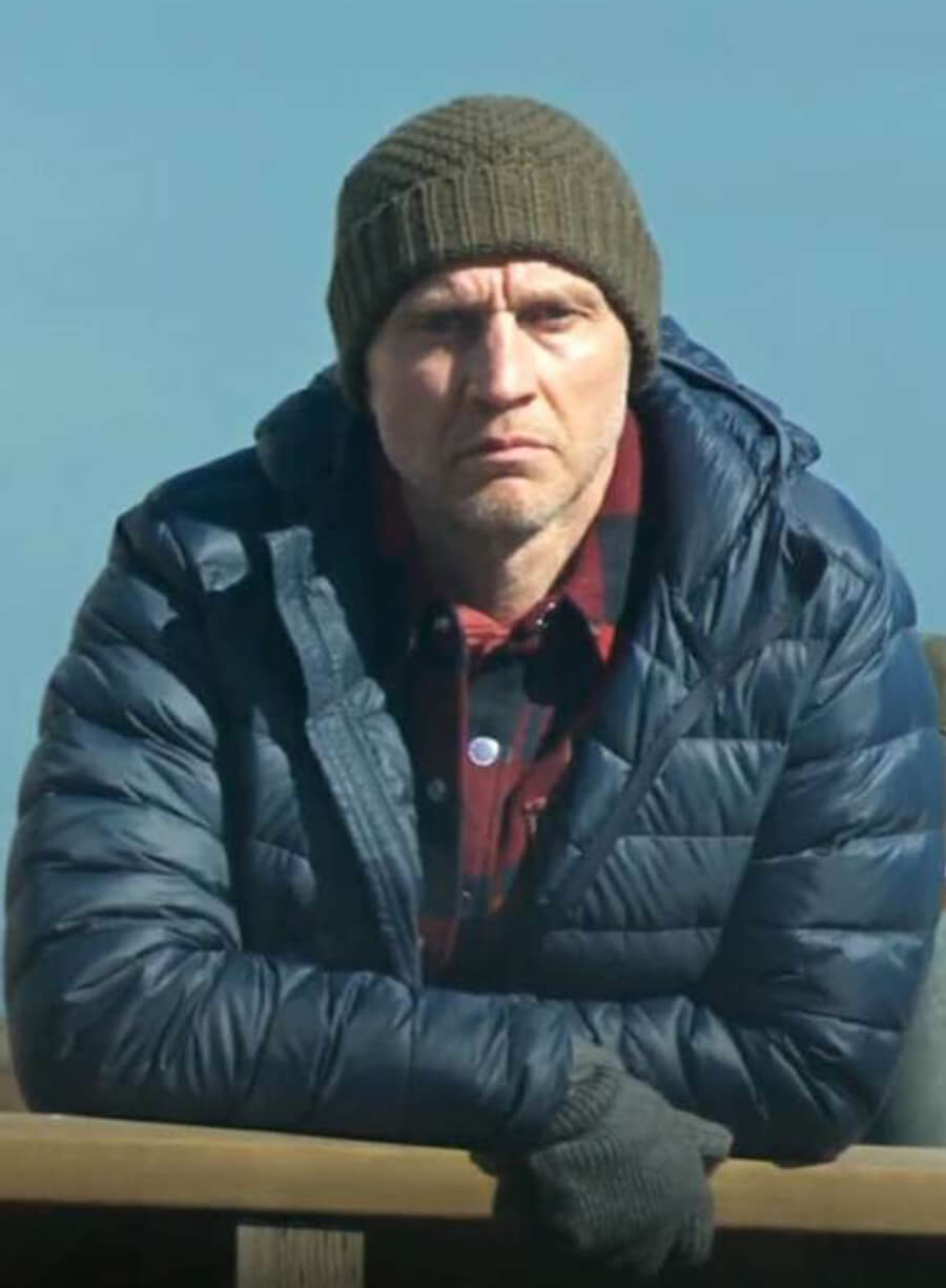 Harpoon Phyllis Diaz Inspired Blue Leather Jacket - Murder in a Small Town Style