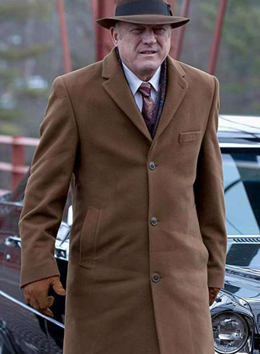 Harpoon John Doman Inspired Brown Wool Fabric Coat - Gotham Style