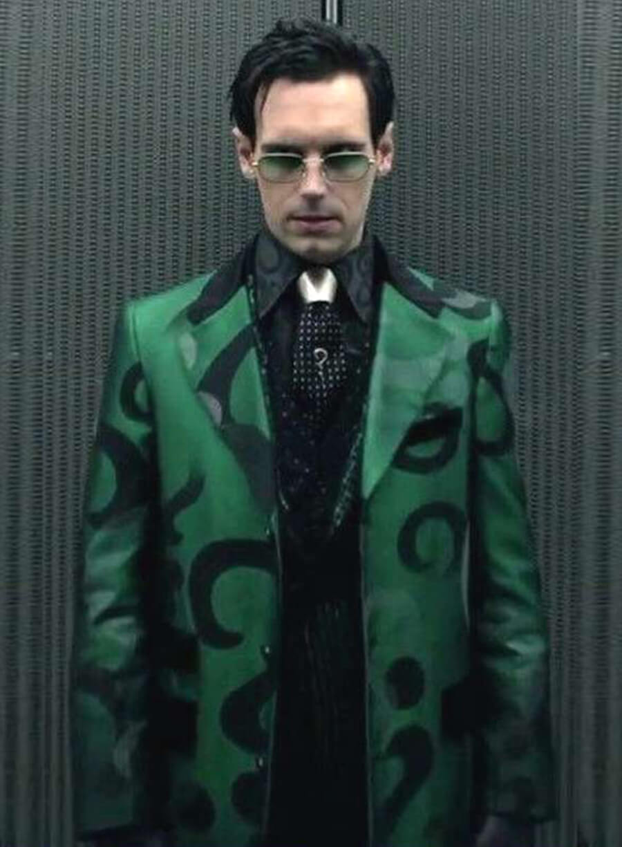 Harpoon Cory Michael Smith Inspired Black Suiting Fabric Coat - Gotham Style