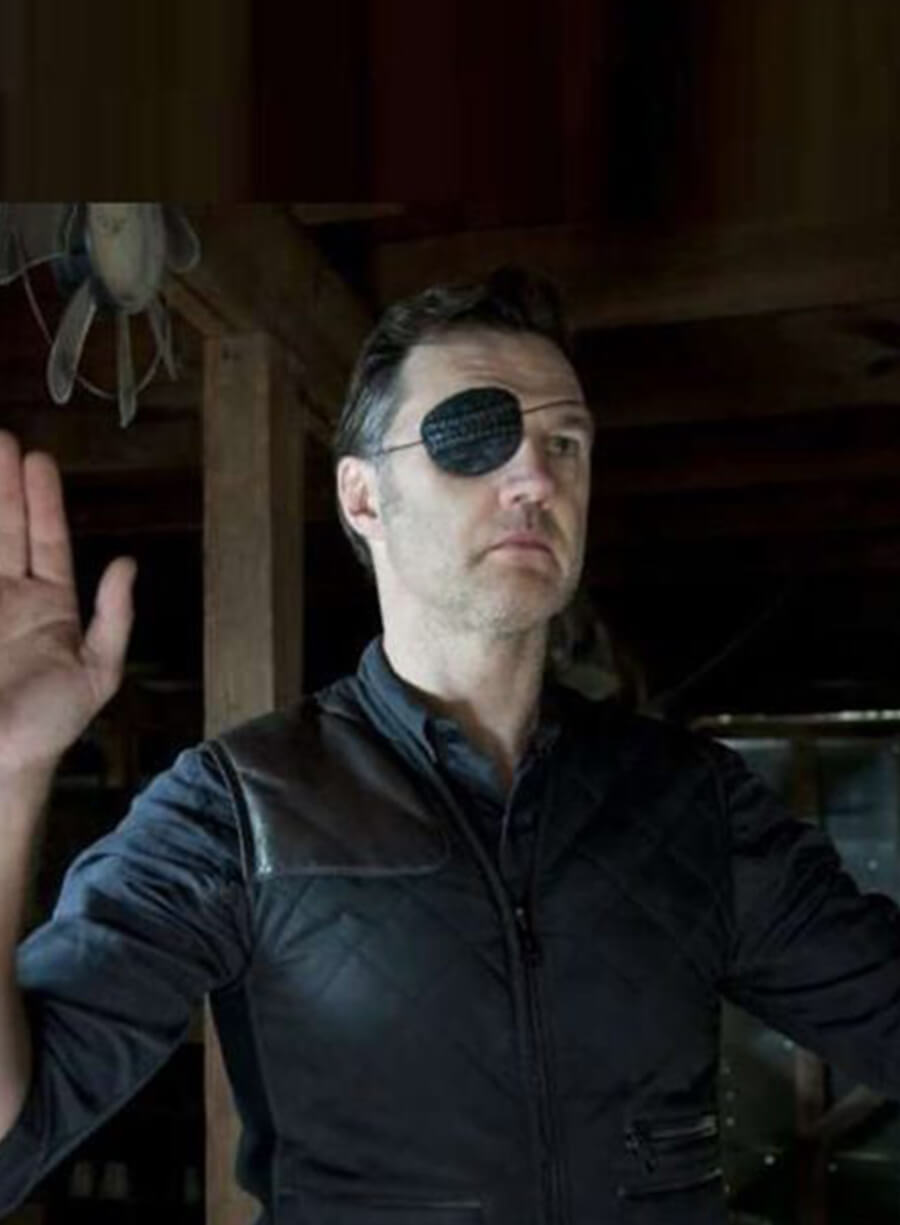 Harpoon The Governor Inspired Black Cotton Jacket - The Walking Dead Series Style