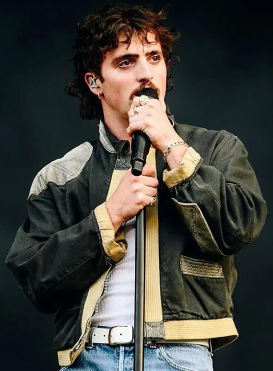 Harpoon Benson Boone Governors Ball Inspired Black Leather Jacket