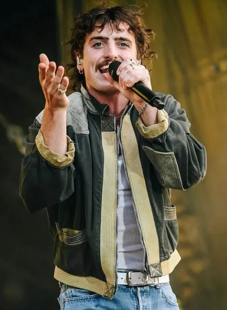 Harpoon Benson Boone Governors Ball Inspired Black Leather Jacket