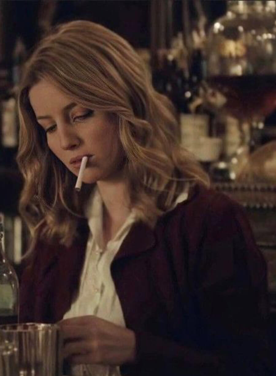 Harpoon Grace Shelby Inspired Red Leather Jacket - Peaky Blinders Style