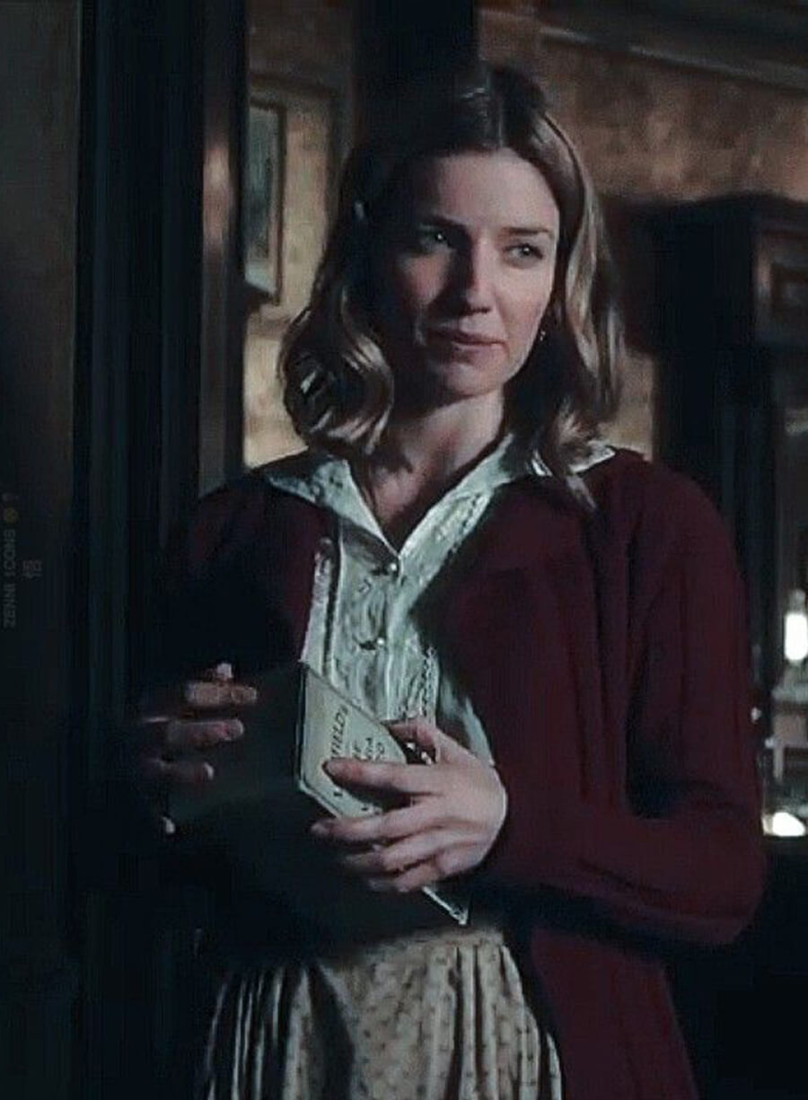 Harpoon Grace Shelby Inspired Red Leather Jacket - Peaky Blinders Style