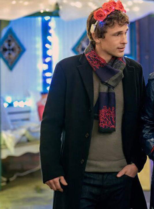 Harpoon Graham Savoy Inspired Black Coat - Christmas in Notting Hill Style