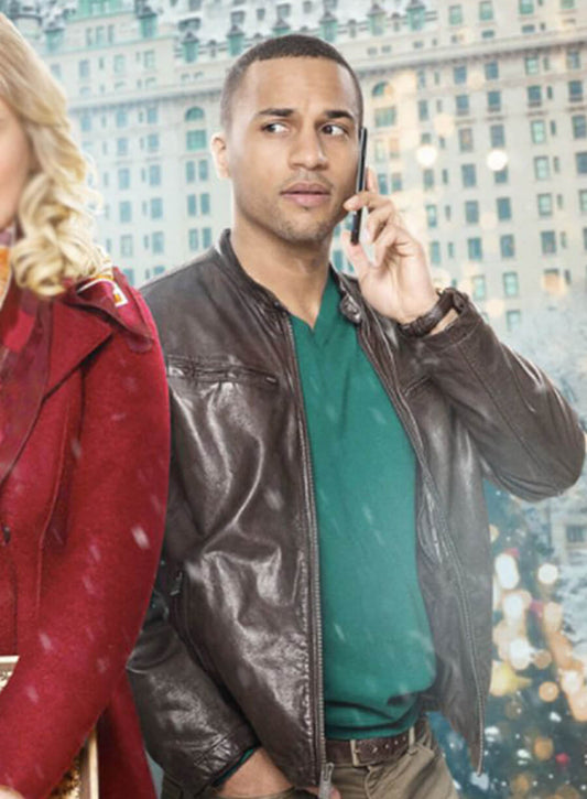 Harpoon Gray Pittman Inspired Black Leather Jacket - Christmas Inheritance Style