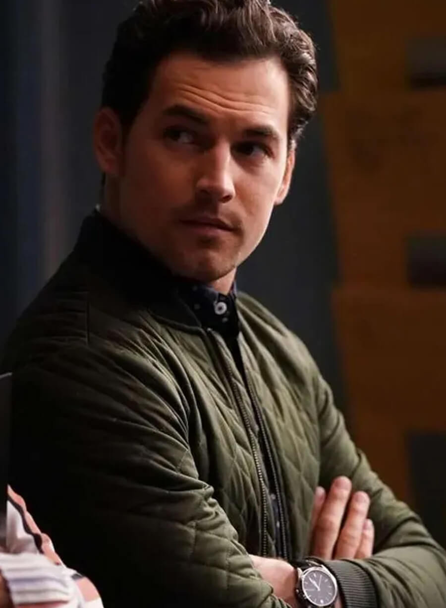 Harpoon Andrew DeLuca Inspired Green Leather Jacket - Grey's Anatomy Style