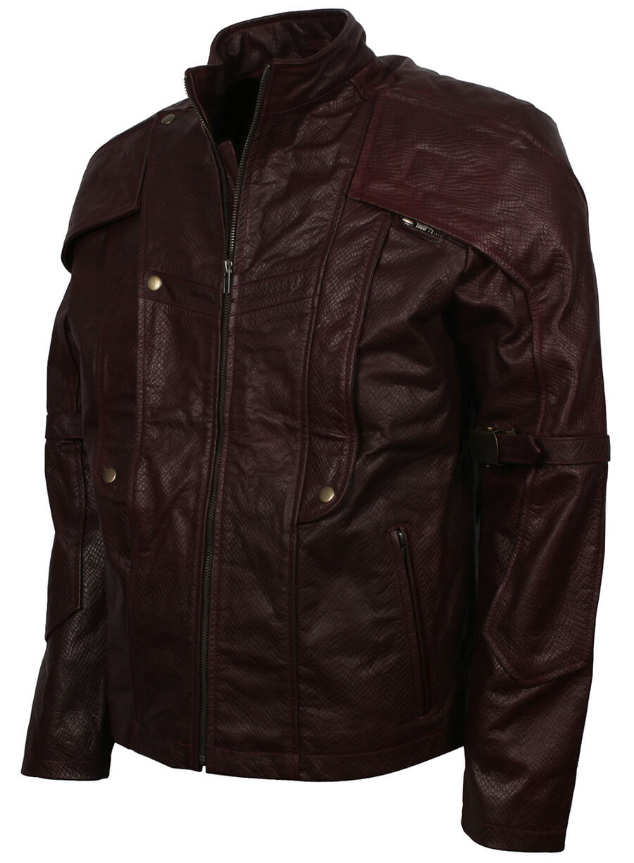 Harpoon Pete Quill Inspired Brown Leather Jacket - Guardian Of Galaxy Style