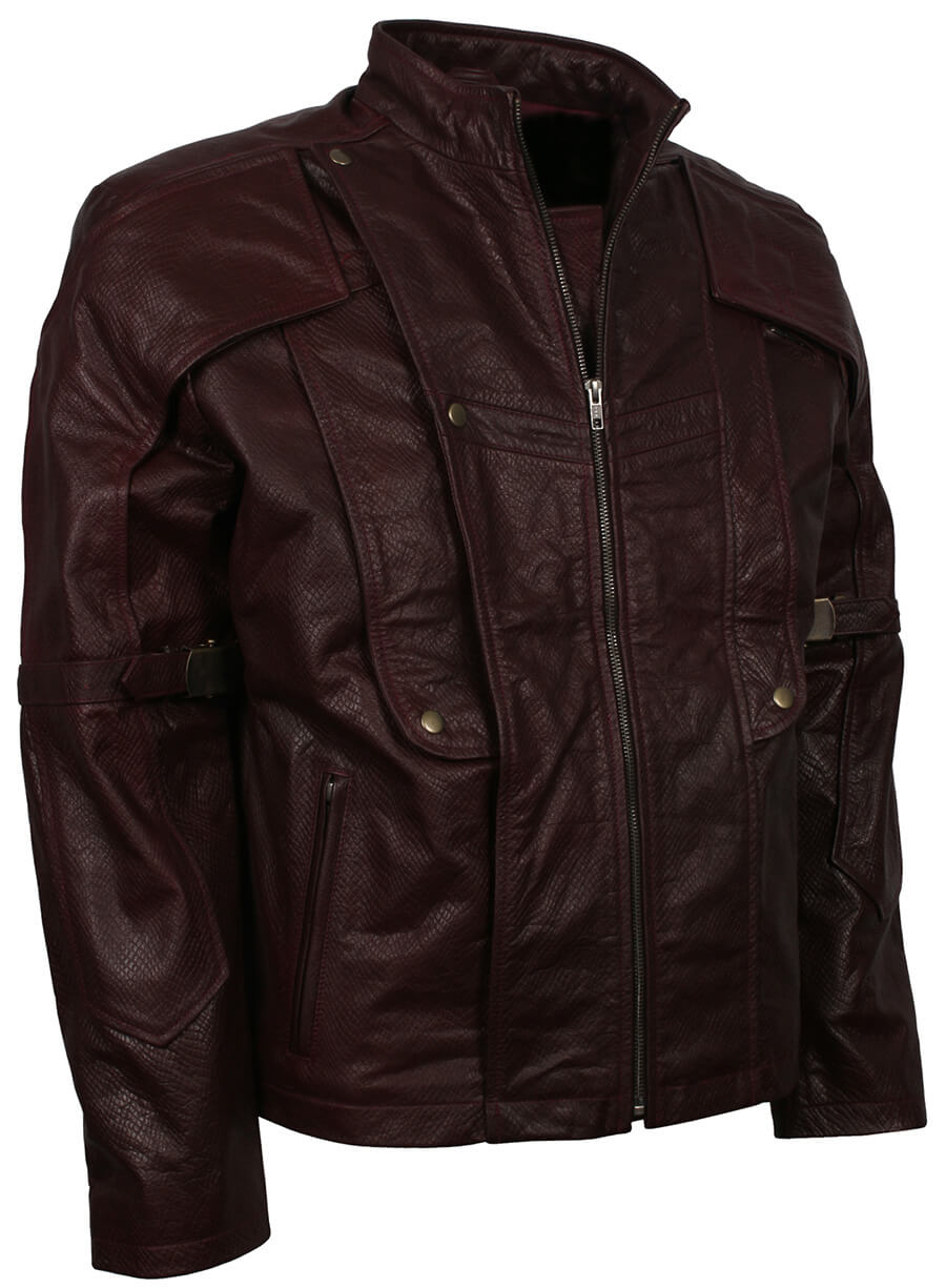 Harpoon Pete Quill Inspired Brown Leather Jacket - Guardian Of Galaxy Style