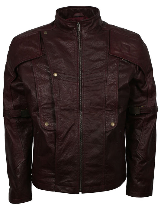 Harpoon Pete Quill Inspired Brown Leather Jacket - Guardian Of Galaxy Style
