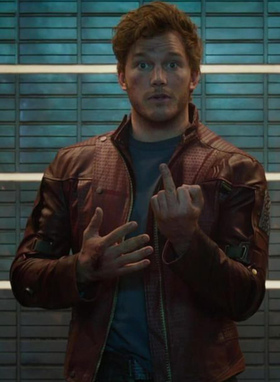 Harpoon Star Lord Inspired Maroon Real Leather Leather Jacket - Guardians of the Galaxy Style