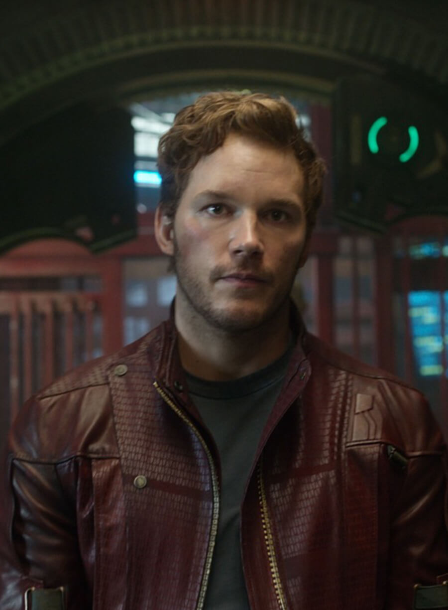Harpoon Star Lord Inspired Maroon Real Leather Leather Jacket - Guardians of the Galaxy Style