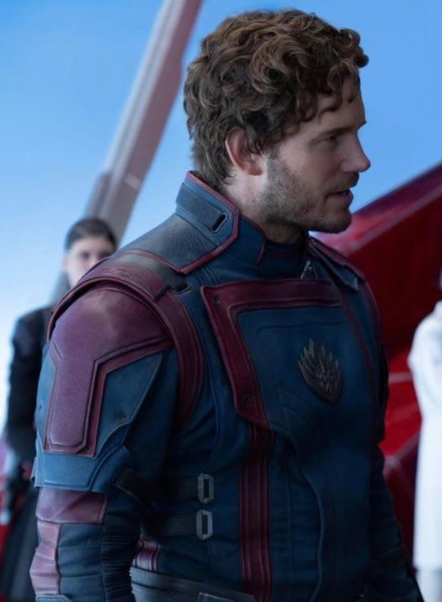 Harpoon Star Lord Inspired Blue Real Leather Leather Jacket - Guardians of the Galaxy Vol 3 Style