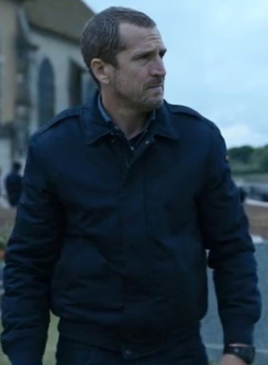 Harpoon Franck Lazareff Inspired Blue Leather Jacket - Ad Vitam 2025 Style
