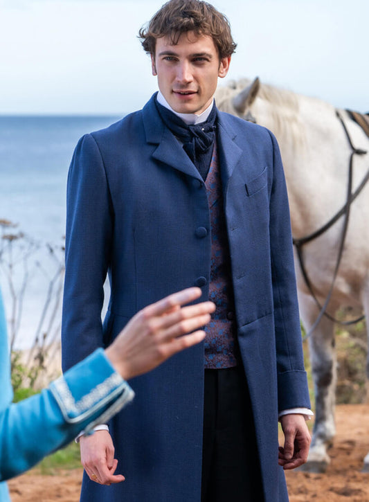 Harpoon Theo Inspired Blue Coat - The Buccaneers Style