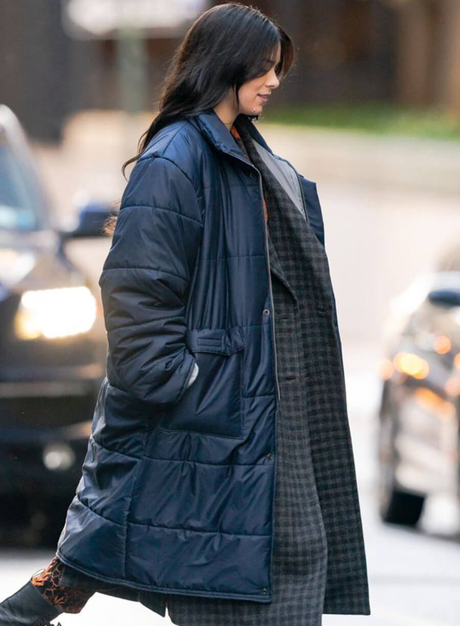 Harpoon Hailee Steinfeld Puffer Inspired Blue Coat