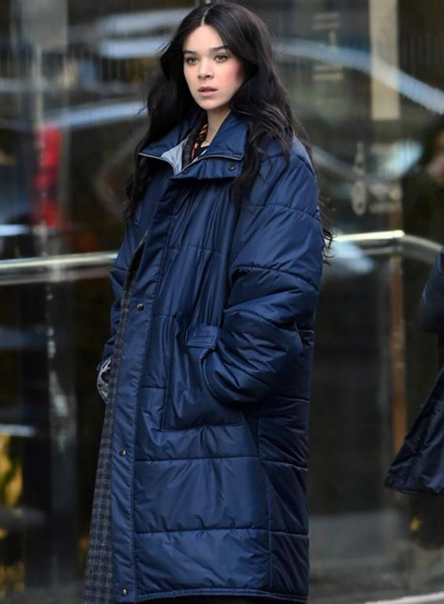 Harpoon Hailee Steinfeld Puffer Inspired Blue Coat
