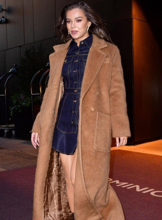 Harpoon Hailee Steinfeld Suede Inspired Brown Coat