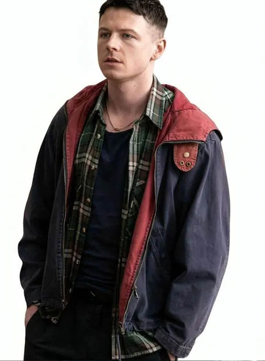 Harpoon Young Niall Inspired Blue & Red Hooded Jacket - Half Man Style