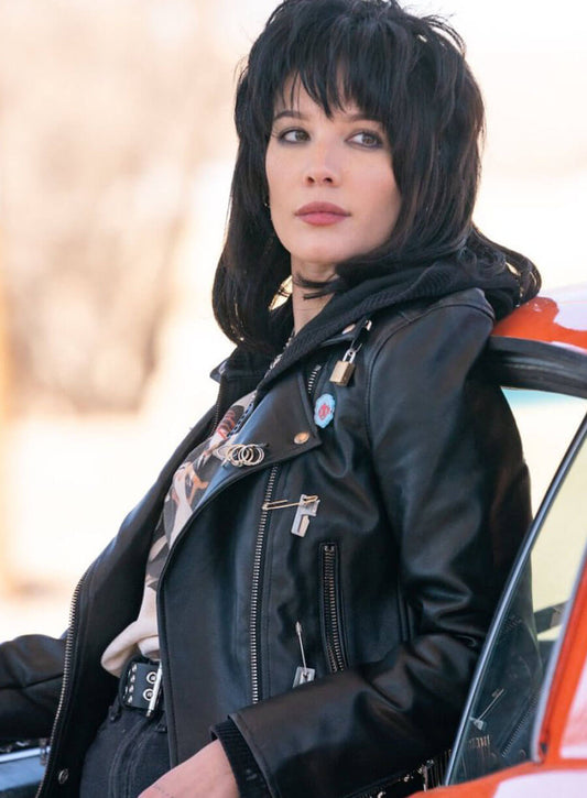 Harpoon Mandy Starr Inspired Black Biker Jacket - Americana Style