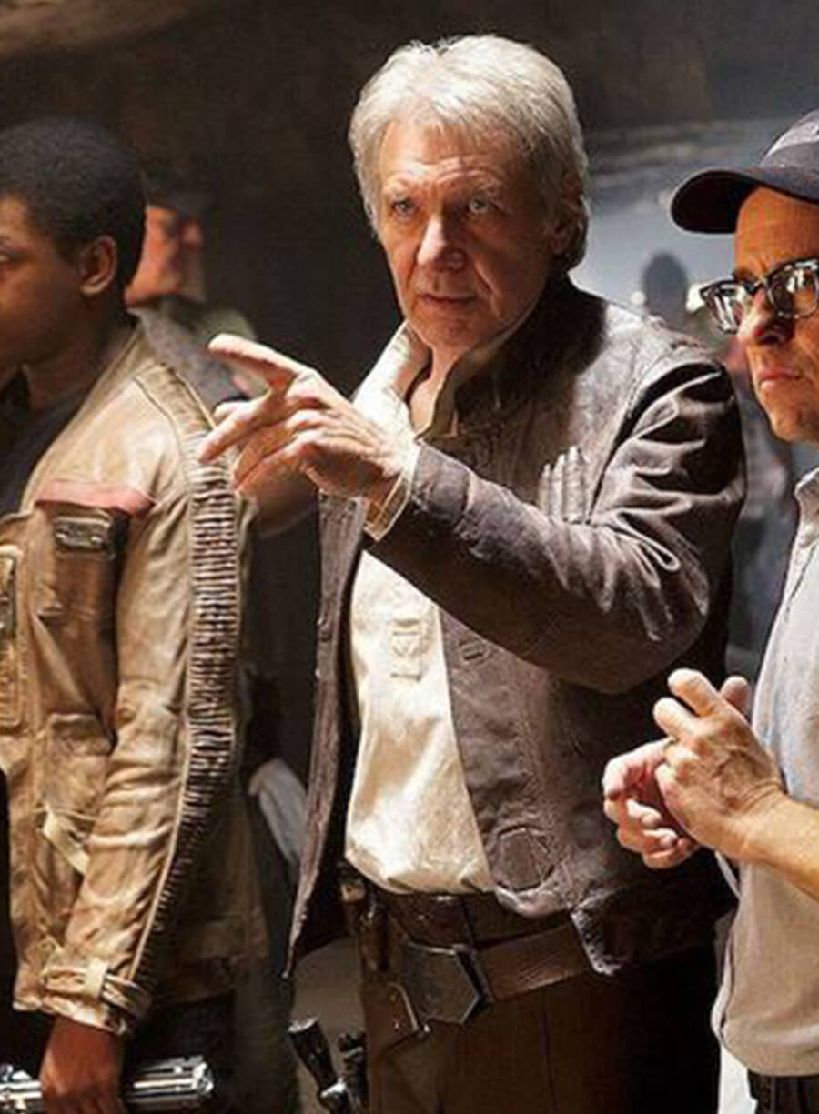 Harpoon Han Solo Inspired Brown Rea Leather Leather Jacket - Star Wars: The Force Awakens Style