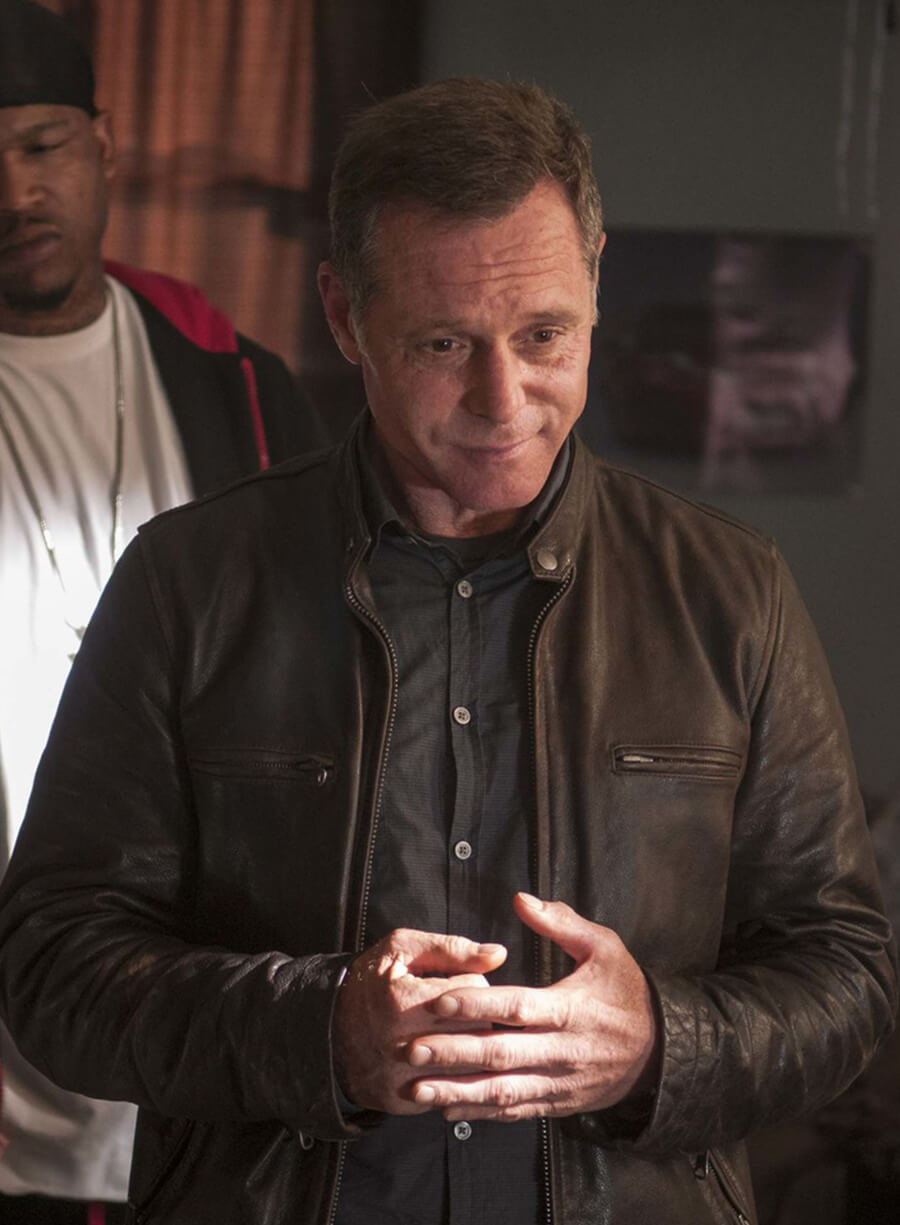 Harpoon Hank Voight Inspired Brown Real Leather Leather Jacket - Chicago P.D. Style