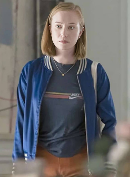 Harpoon Ava Daniels Inspired Blue Bomber Jacket - Hacks Tv Series Style