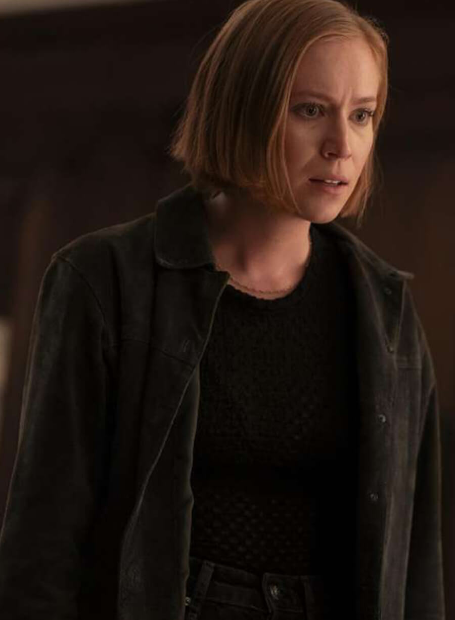 Harpoon Ava Daniels Inspired Green Leather Jacket - Hacks Tv Series Style