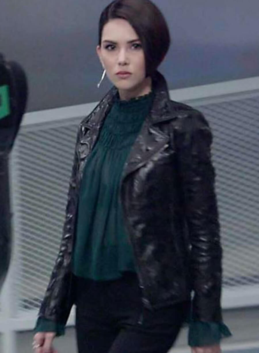 Harpoon Xia Inspired Black Leather Jacket - Skyscraper Style