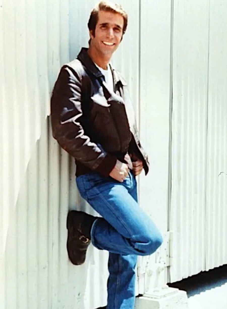 Harpoon Fronzie Inspired Brown Leather Jacket - Happy Days Style