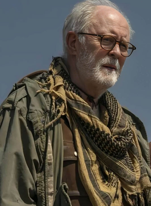 Harpoon John Lithgow Inspired Green Cotton Hooded Jacket - The Old Man Tv Series Style