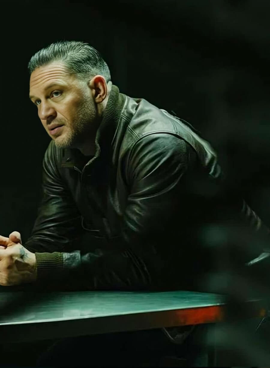 Harpoon Tom Hardy Inspired Black Real Leather Leather Jacket - MobLand Tv Series Style