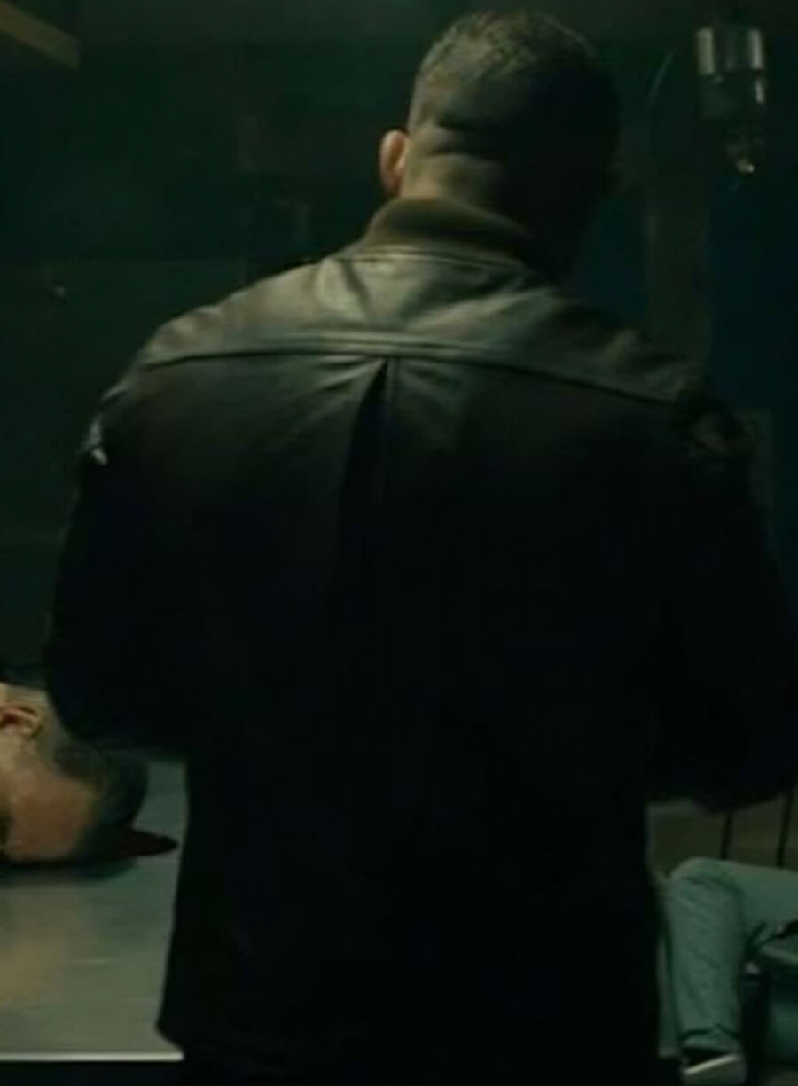 Harpoon Tom Hardy Inspired Black Real Leather Leather Jacket - MobLand Tv Series Style
