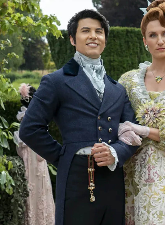 Harpoon Harry Dankworth Inspired Blue Coat - Bridgerton Style
