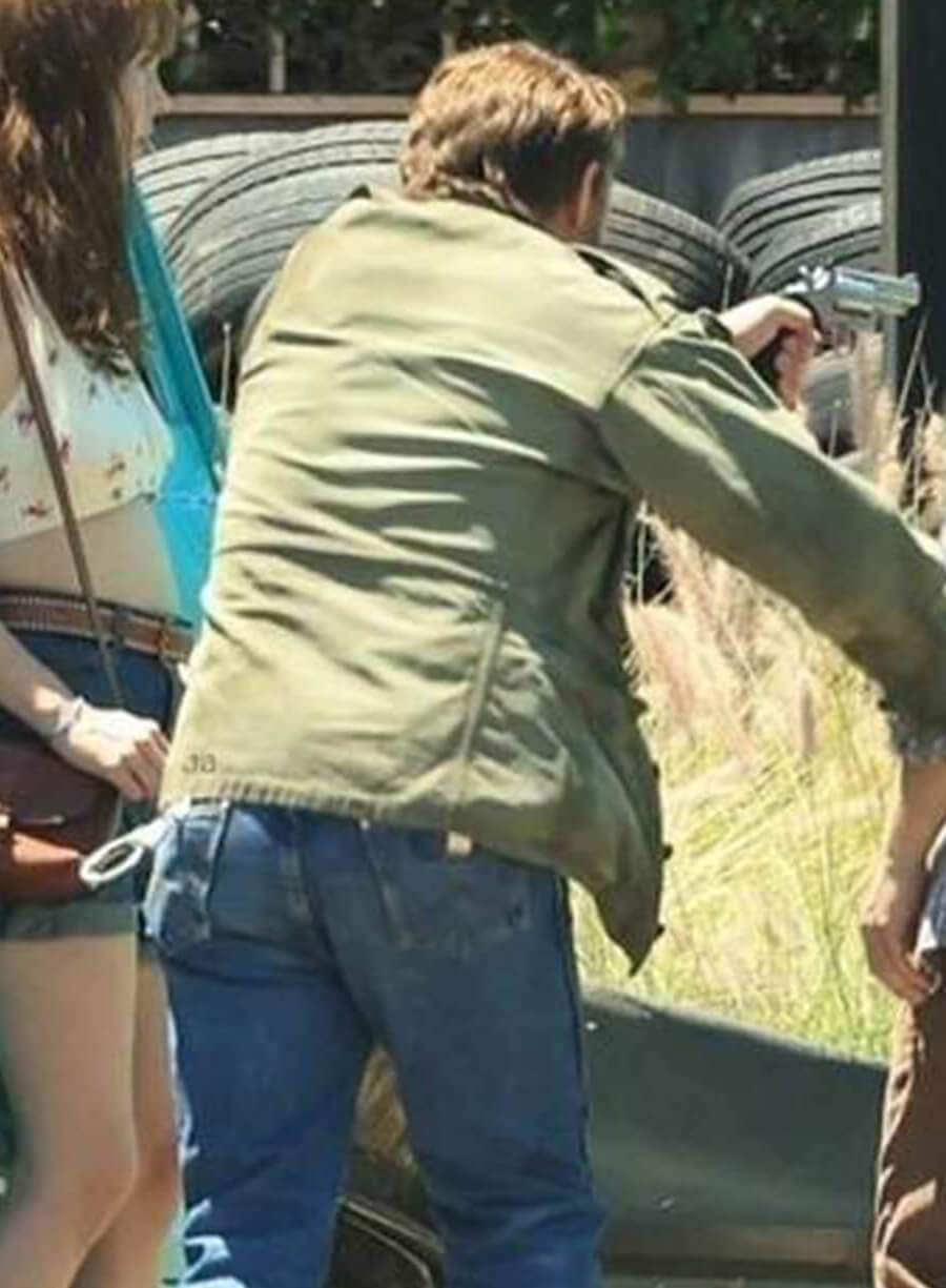 Harpoon Harry Morgan Inspired Green Leather Jacket - Dexter: Original Sin 2024 Style