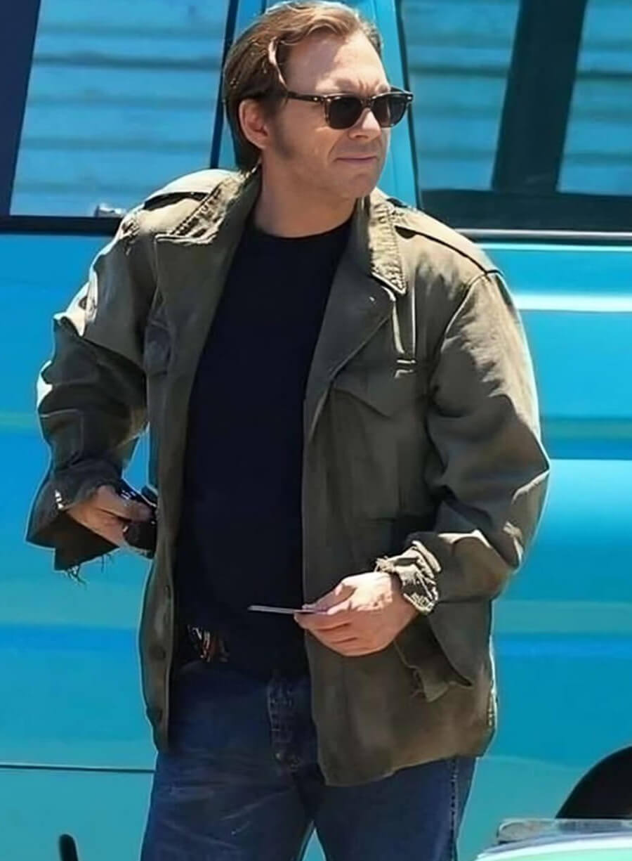 Harpoon Harry Morgan Inspired Green Leather Jacket - Dexter: Original Sin 2024 Style