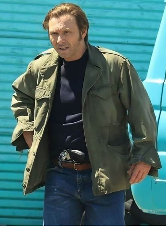 Harpoon Harry Morgan Inspired Green Leather Jacket - Dexter: Original Sin 2024 Style