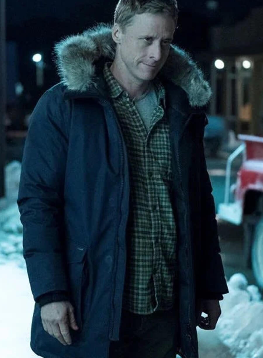 Harpoon Harry Vanderspeigle Inspired Blue Cotton Fabric Hooded Jacket - Resident Alien Style