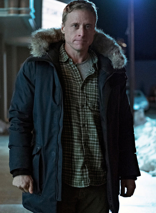 Harpoon Harry Vanderspeigle Inspired Blue Cotton Fabric Hooded Jacket - Resident Alien Style