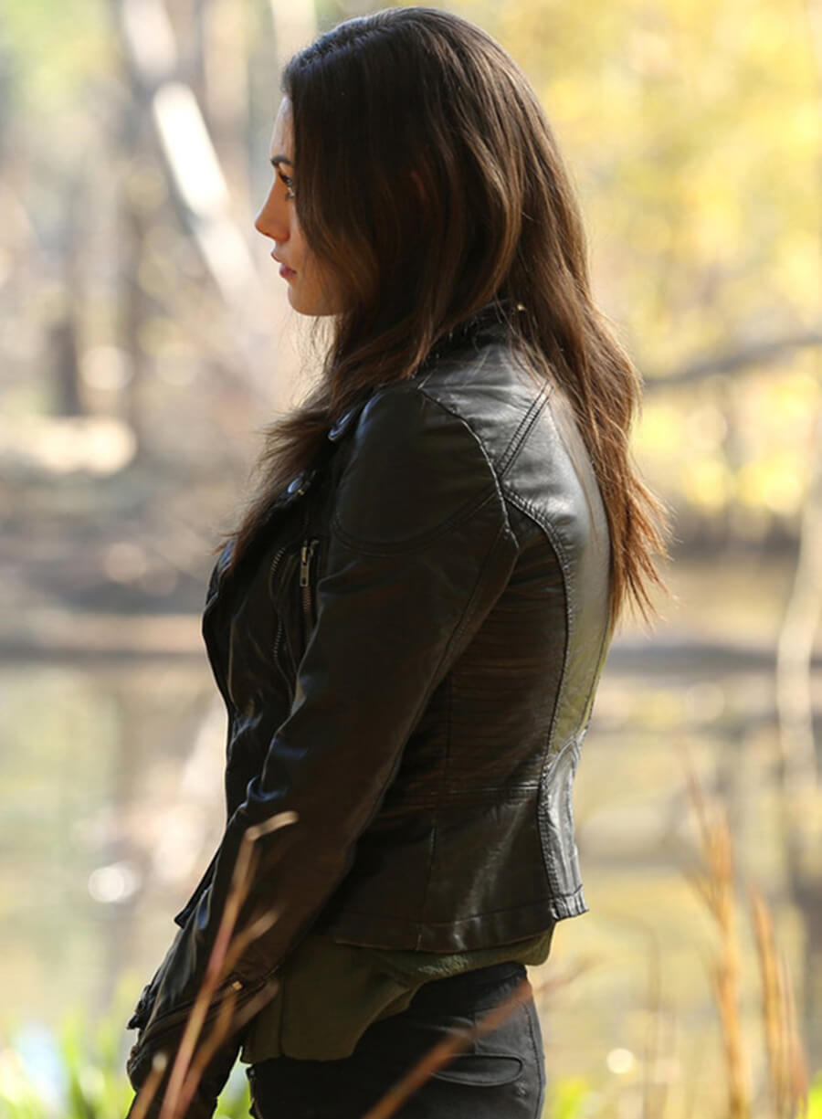Harpoon Hayley Marshall Inspired Black Biker Jacket - The Originals S02 Style