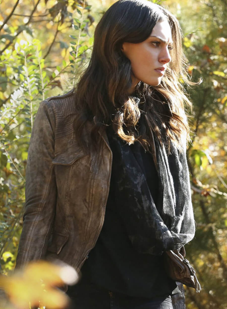 Harpoon Hayley Marshall Inspired Grey Biker Jacket - The Originals S02 Style