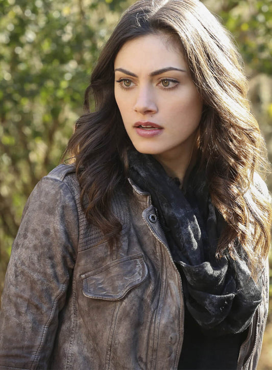 Harpoon Hayley Marshall Inspired Grey Biker Jacket - The Originals S02 Style